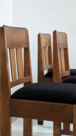 4 Amsterdam school chairs