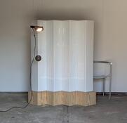 acrylic and pinewood screen