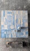 blue mosaïc ceramic tiles 1980s